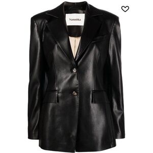 Nanushka Hathi black blazer